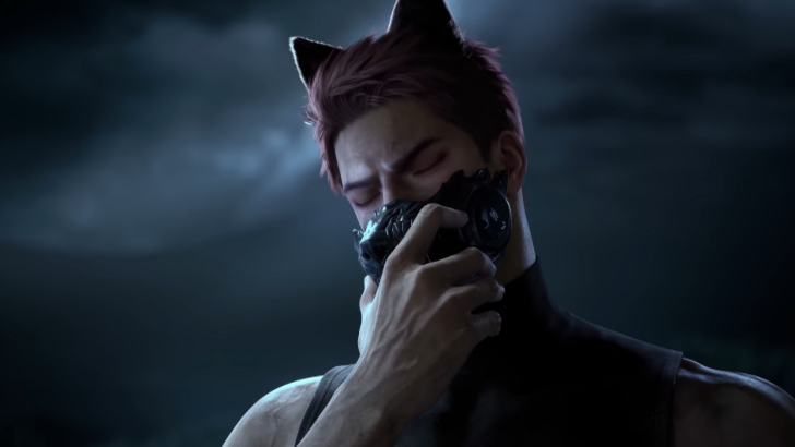 love and deepspace valko holding mask