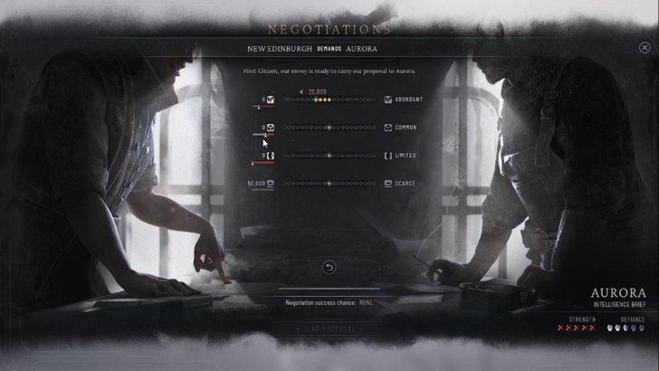 frostpunk 2 trade negotiations screen