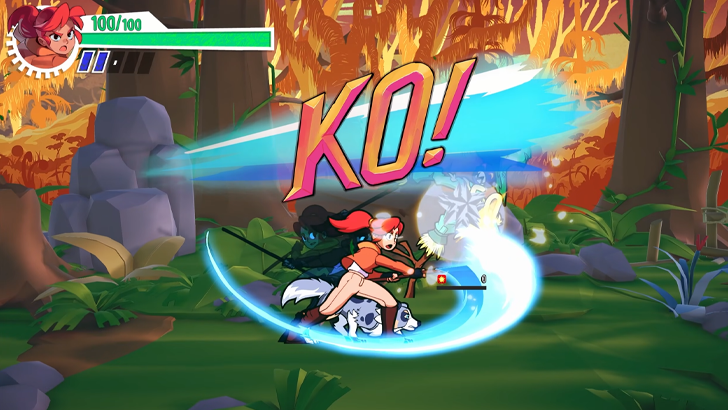 signy and mino in combat with KO! sign