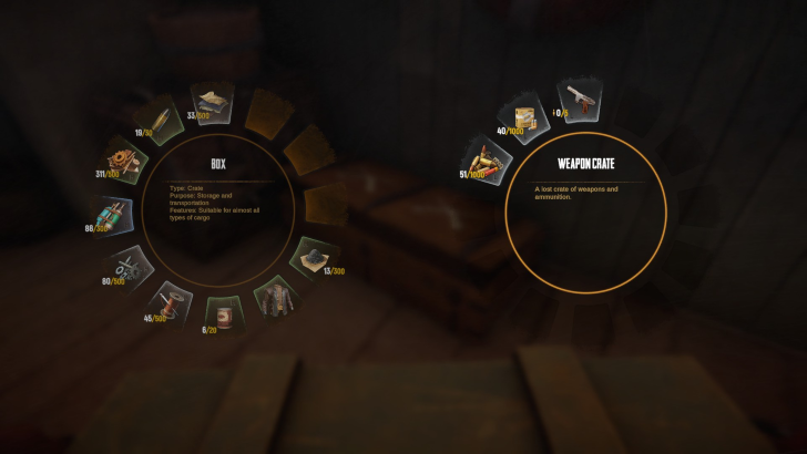 sand inventory menu looting