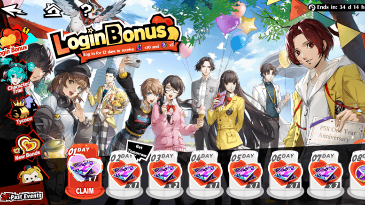 P5 Phantom X - 1st Anniversary Login Bonus