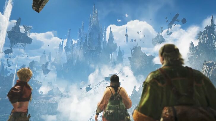 Monster Hunter Wilds Party Looking At Spire