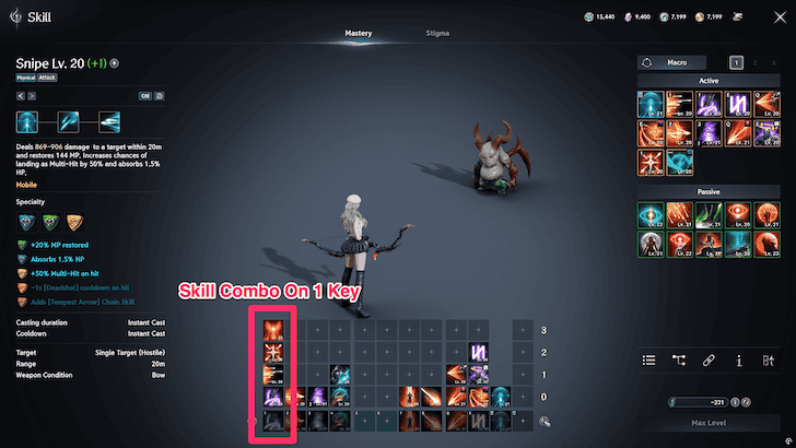 Skill Combo on 1 Key
