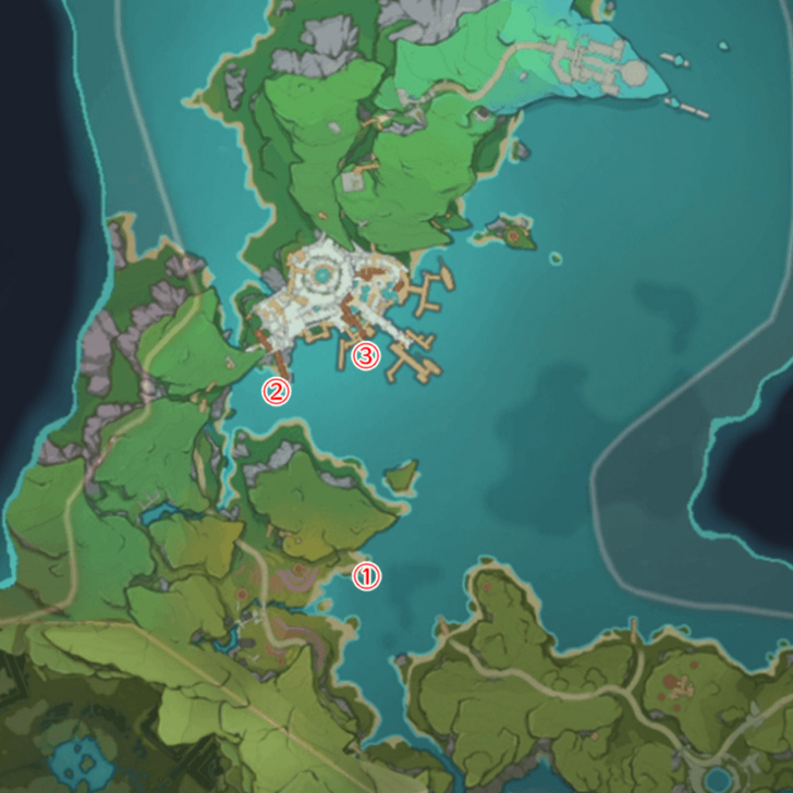 Genshin - Dornman Port Fishing Spots