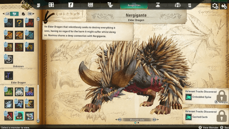 Nergigante Mosnterpedia
