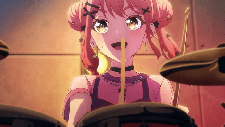 bang dream our notes chieri playing drums