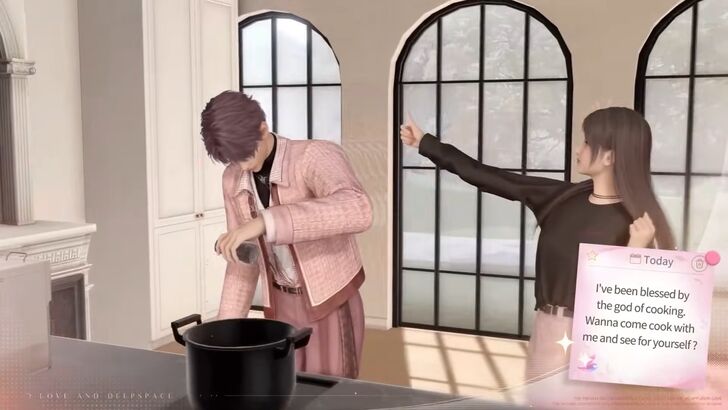 Rafayel Cooking With MC’s Support in Home Kitchen