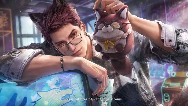 Valko Holding Wolf Plush That Resembles Him