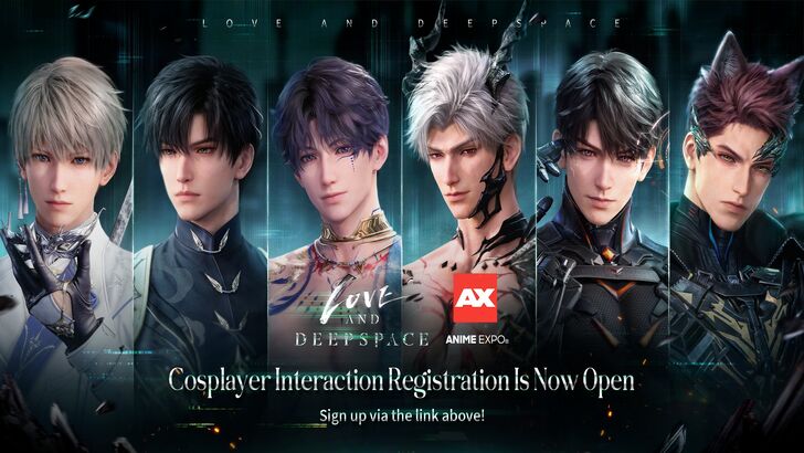Cosplayer Interaction Registration Advertisement Pic With All Six Love Interests