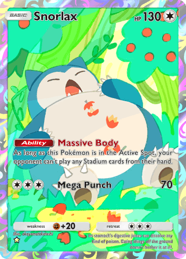 Pokemon TCG Pocket-  Snorlax(B3b 076)