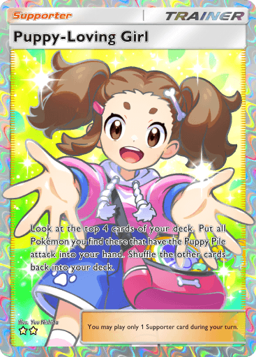 Pokemon TCG Pocket - B3b 084 Puppy-Loving Girl