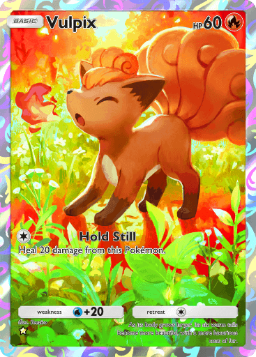 shiny vulpix pokemon card - 037/165 - Pokemon 151 - Reverse Foil VSTAR rule S11a] Alolan Vulpix VSTAR 087/068HR