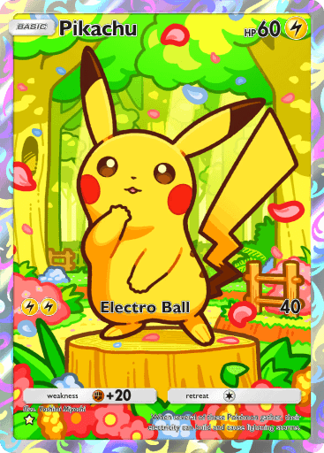 Pikachu Illustration Rare Card - Everyday Wonders | Pokemon TCG