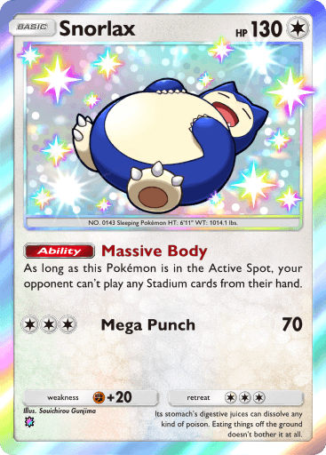 Pokemon TCG Pocket-  Snorlax(B3b 100)