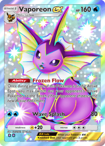 Pokemon TCG Pocket - B3b 102 Vaporeon ex