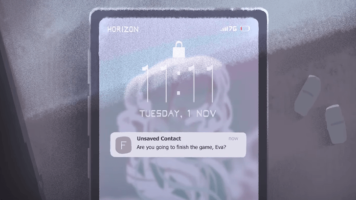 the last hour of an epic to the moon rpg phone message