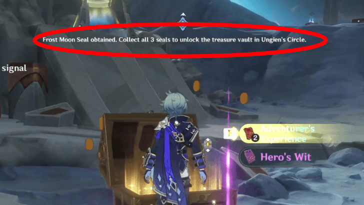 Genshin - Frost Moon Seal From Treasure Chests