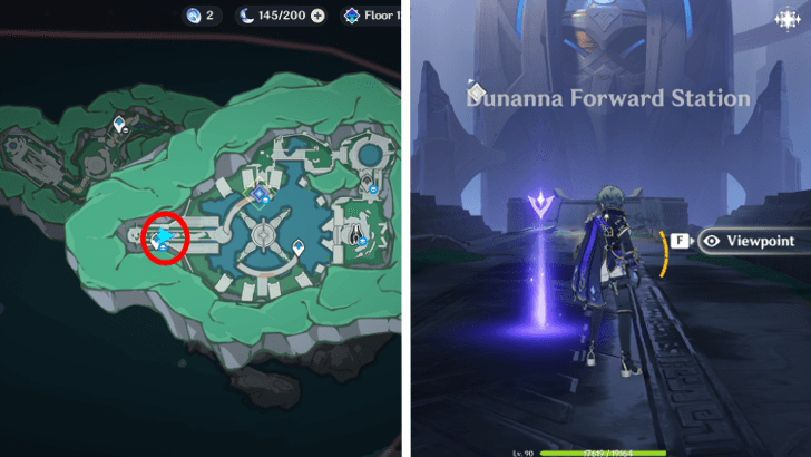 Genshin - Moonbound Ship Viewpoint Location