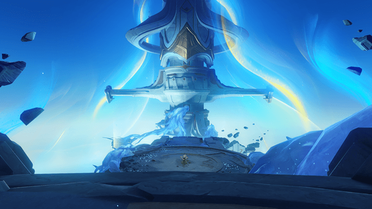 Genshin - Frost Moon Viewpoint - Spine of the Skyship