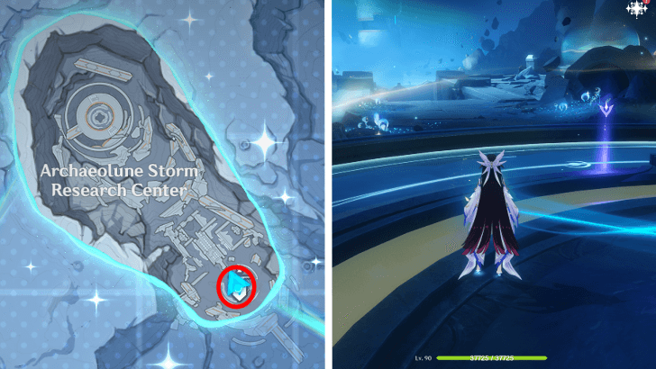 Genshin - Viewpoint in Archaeolune Storm Research Center