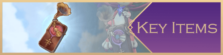 Key Items Partial Banner