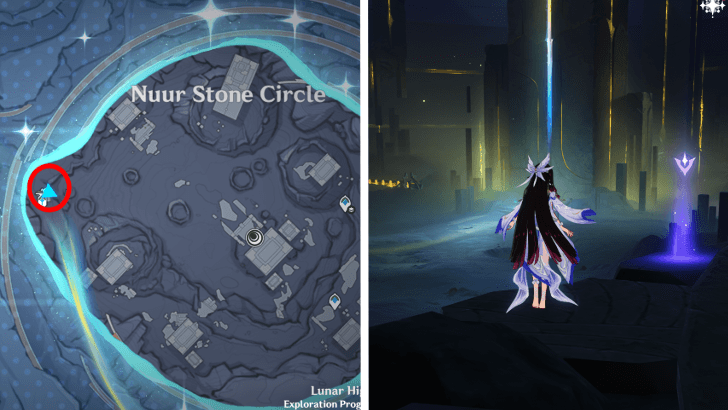 Genshin - Viewpoint in Nuur Stone Circle