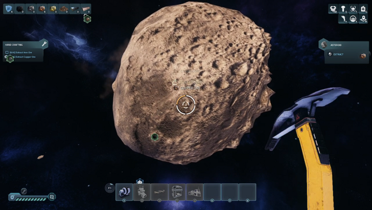 astro colony mining a copper asteroid