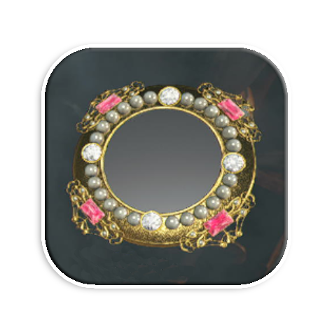 Mirror with Pearls and Rubies Icon Resident Evil 4 Remakemode:scale