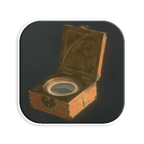Vintage Compass Icon Resident Evil 4 Remakemode:scale