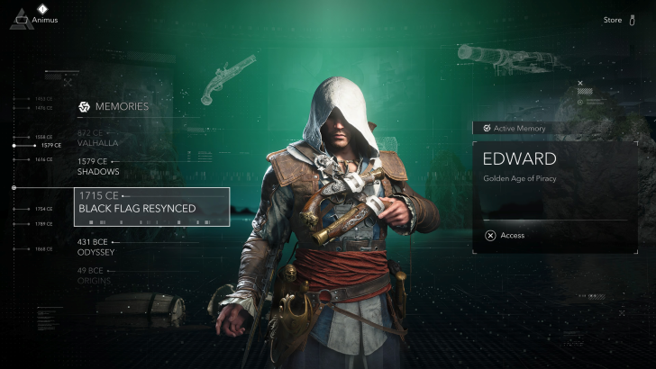 black flag resynced animus edward