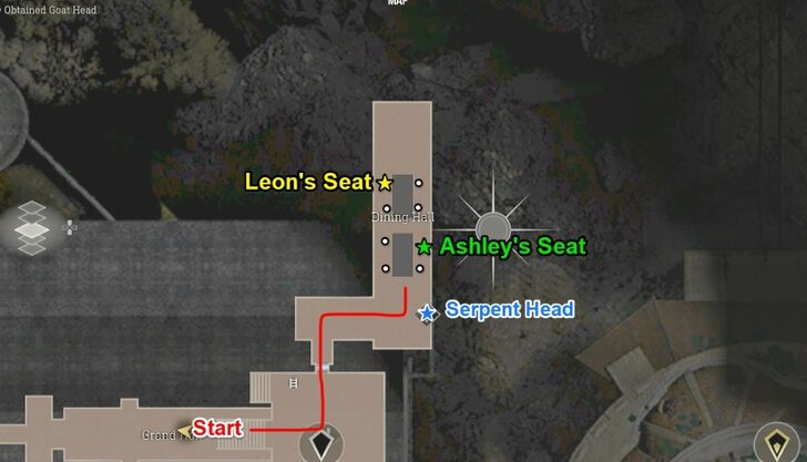 Serpent Head Route Map