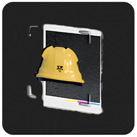 Sticker: Safety Helmet