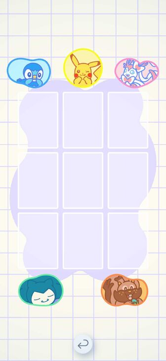 Pikachu, Piplup, Sylveon, Greedent, and Snorlax Backdrop Display Board Backdrop