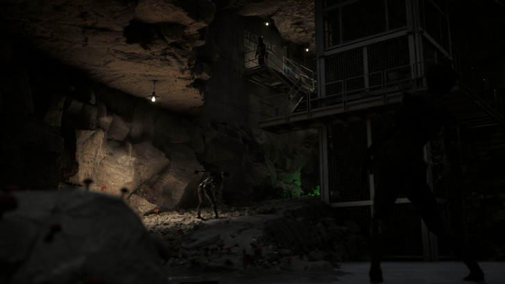 dark dilapidated area overrun with monsters