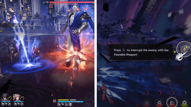 Pick Up and Use the Foundite Weapon