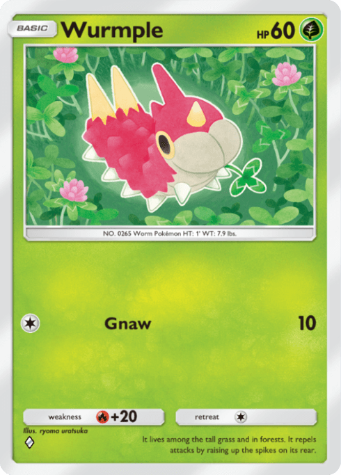 Pokemon TCG Pocket - B4 001 Wurmple