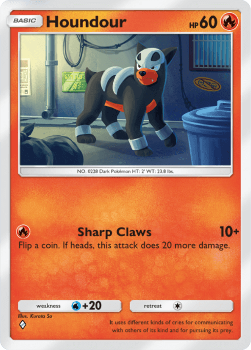 Pokemon TCG Pocket - B4 027 Houndour