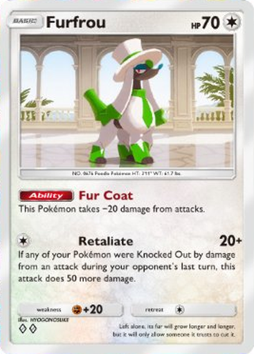 Pokemon TCG Pocket - B4 142 Furfrou