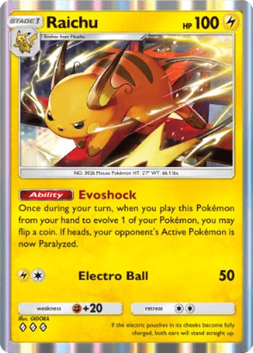 Pokemon TCG Pocket - B4 050 Raichu