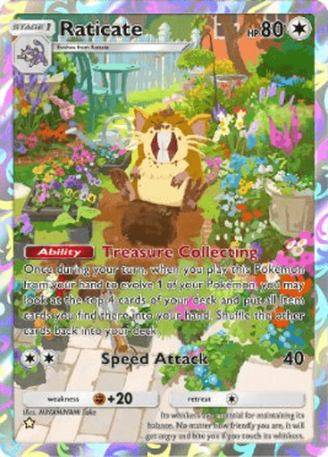 Raticate Illustration Rare Card - Ruler of the Skies | Pokemon TCG