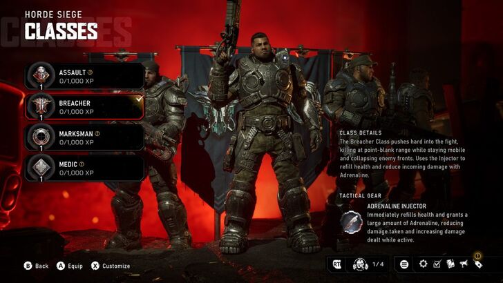 Siege classes