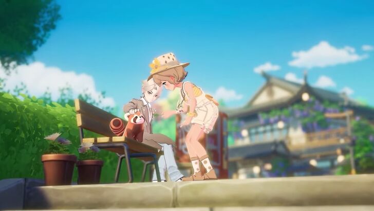 Solara Petting An Animal