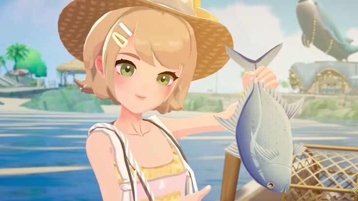 Solara Holding Up A Freshly Caught Fish