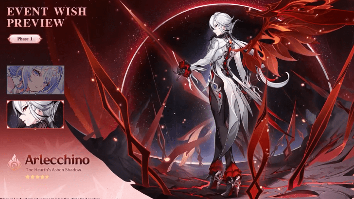 Genshin Impact - 7.0 Phase 1 Banner - Arlecchino