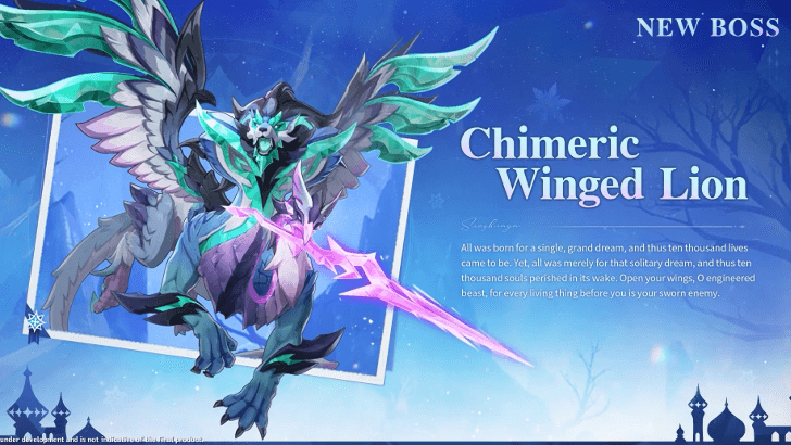 Genshin Impact - 7.0 Boss - Chimeric Winged Lion