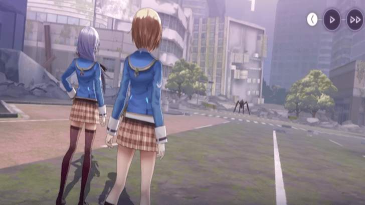Ruka and Yuki face-to-face with an opponent