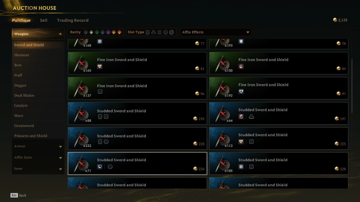 mistfall hunter auction
