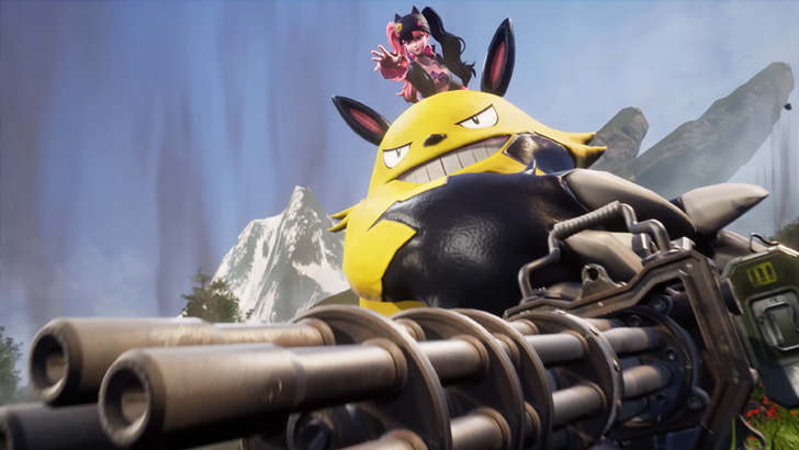 avatar riding on pal with gun
