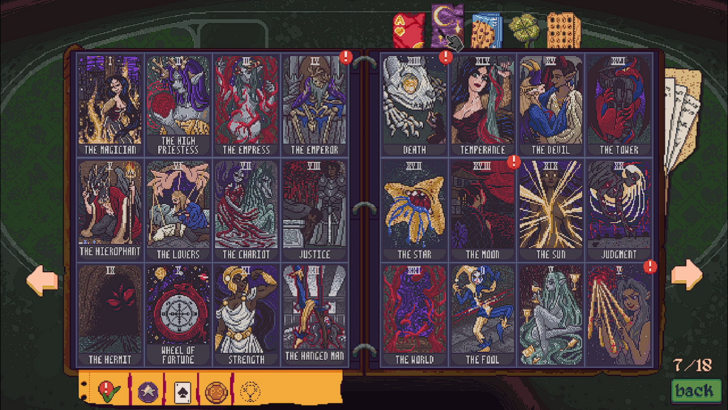 dungeons and degenerate gamblers tarot card collection