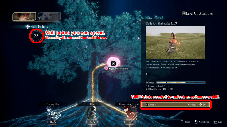 Skill Menu